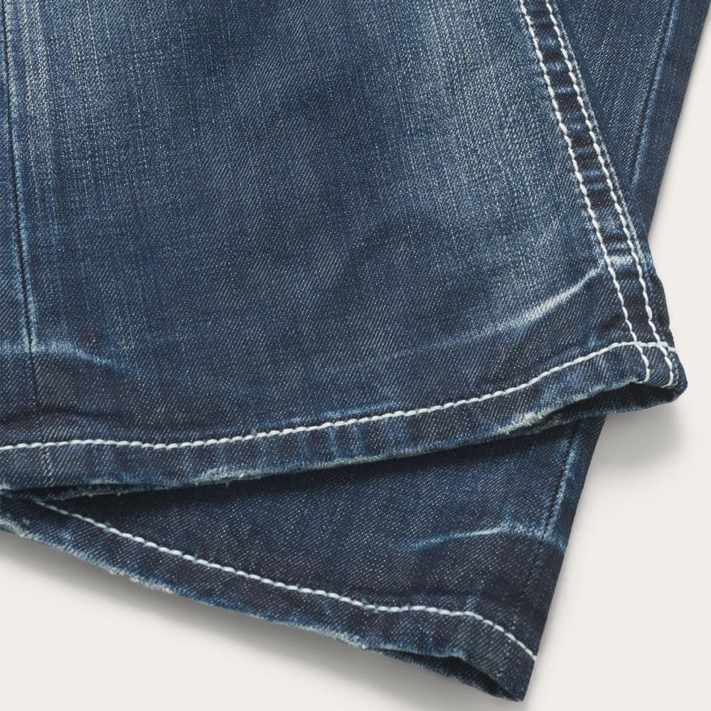 1014 Fit Destructed Medium Wash Jeans Blue | Men Stetson Boot Cut