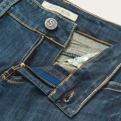 214 City Trouser Jeans In Medium Wash Blue | Women Stetson Denim