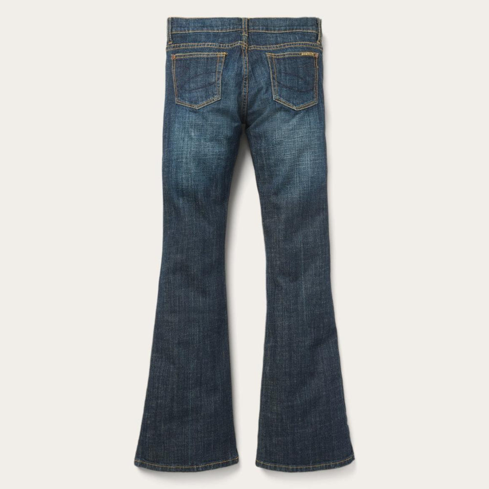 816 Classic Boot Cut Jeans In Dark Wash Blue | Women Stetson Denim
