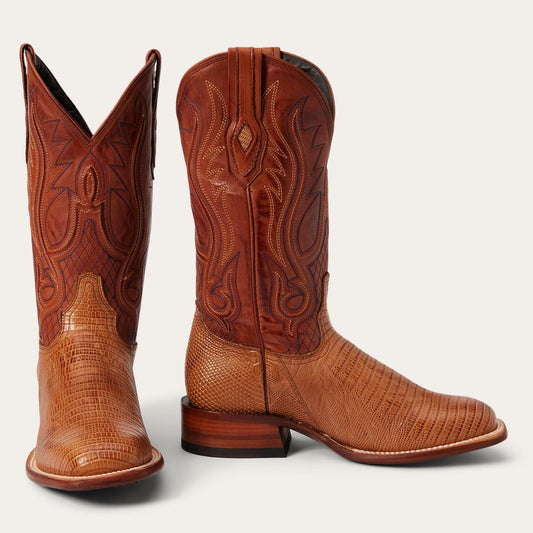 Arlington Teju Boot Tan | Men Stetson Exotics