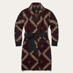 Aztec Duster Sweater Wine | Women Stetson Sweaters