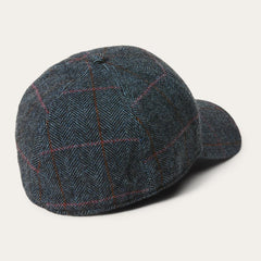 Baseball Cap Wool Blue Herringbone | Men/Women Stetson Caps & Truckers