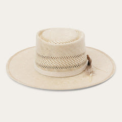 Batterson Straw Hat Ivory/tan | Men/Women Stetson Fedora
