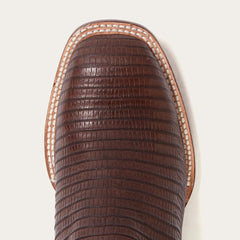 Beaumont Brown Teju Cowboy Boot Brown | Men Stetson Exotics