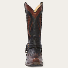 Biker Outlaw Oiled Leather Cowboy Boot Brown | Men Stetson Western