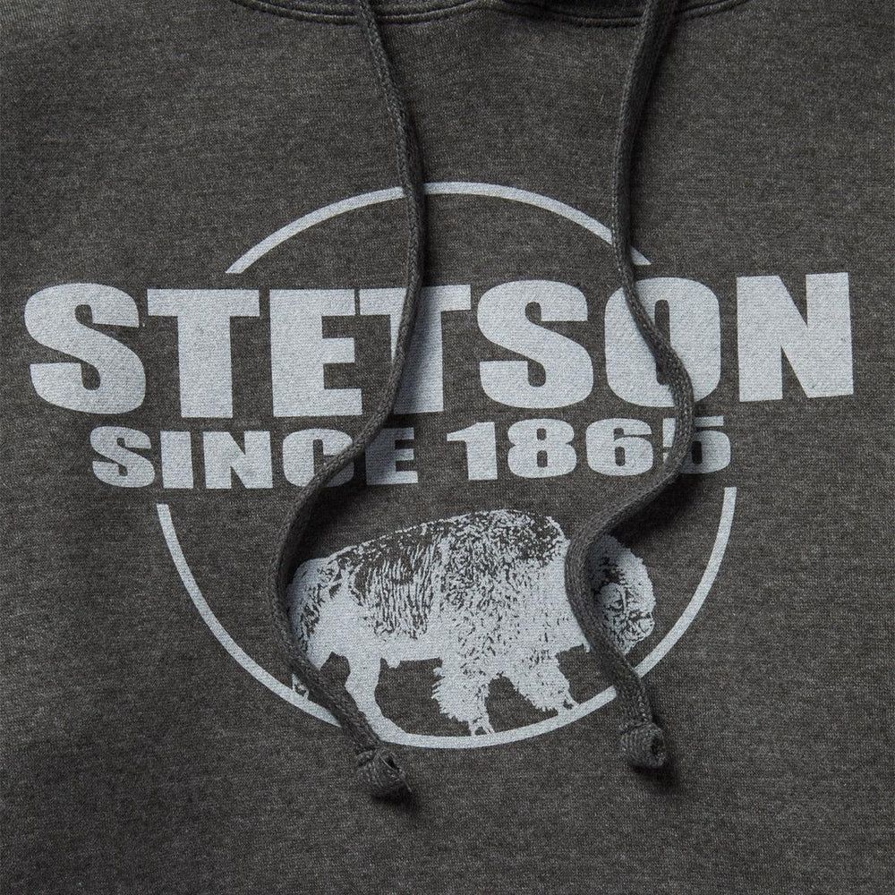 Bison Hoodie Grey | Men Stetson Sweaters & Hoodies