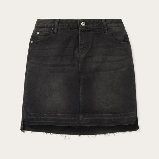 Black Denim 5-Pocket Skirt Black | Women Stetson Skirts & Shorts