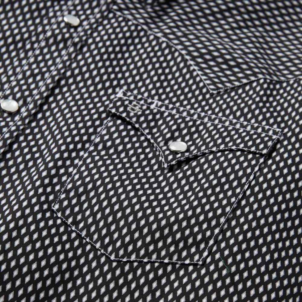 Black Diamond Shirt Black | Men Stetson Modern Cut