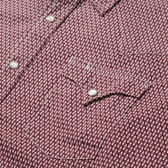 Broken Diamond Print Western Shirt Red | Men Stetson Modern Cut