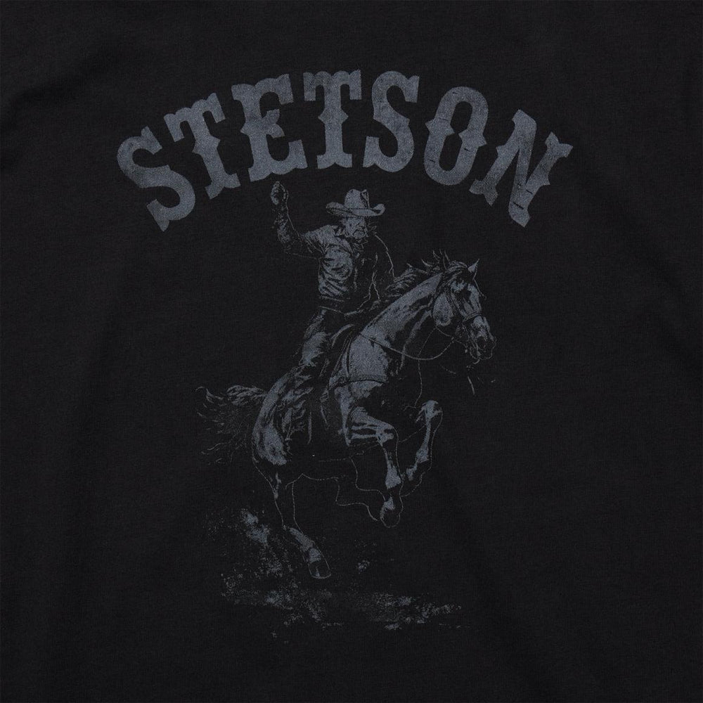 Bronco Rider Graphic Tee Black | Men Stetson Tees