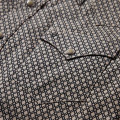 Brown Diamond Print Western Shirt Brown | Men Stetson Modern Cut