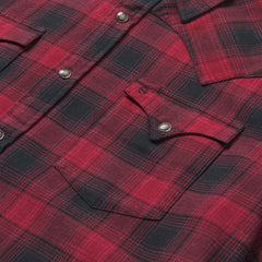 Brushed Twill Plaid Shirt Black | Men Stetson Modern Cut