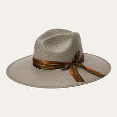 Caelus Straw Fedora Seafoam | Men/Women Stetson Fedora