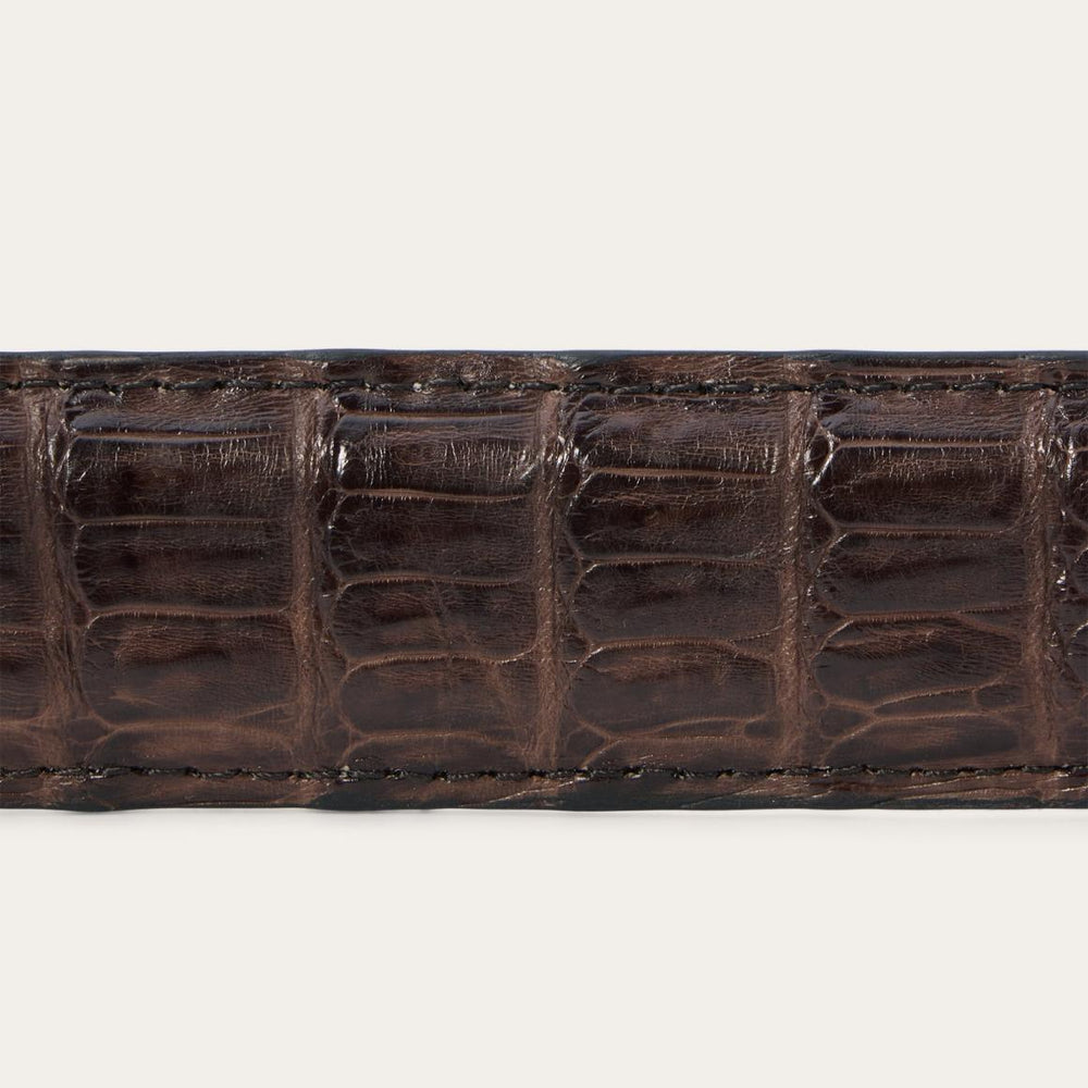 Caiman Western Tab Belt - 1 1/4" Width Cigar Classic | Men Stetson Belts