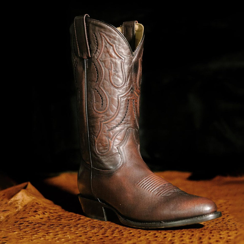 Carlisle Western Boots Burnished Brown | Men Stetson Western