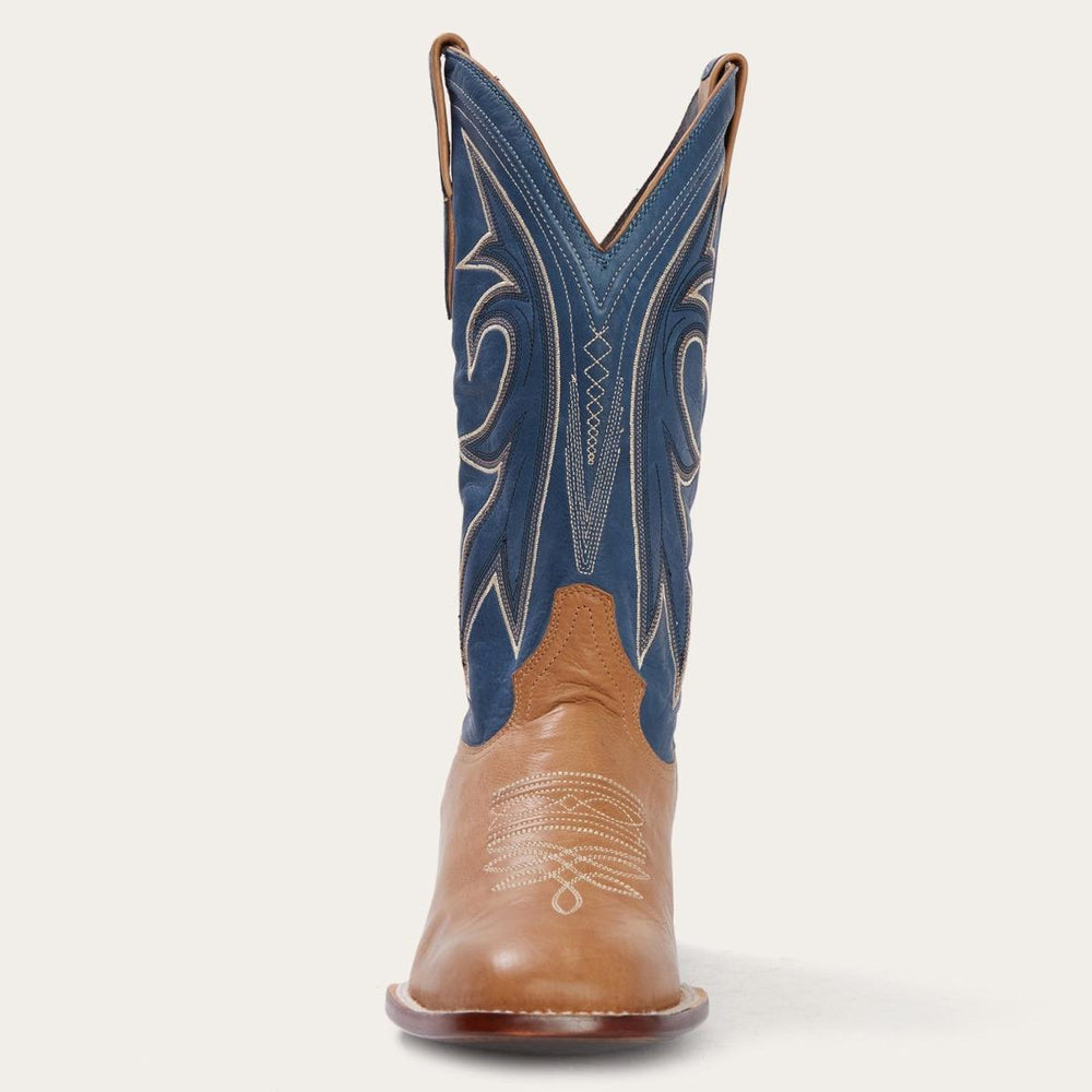 Casper Tan & Blue Matte Cowboy Boot Tan | Men Stetson Western