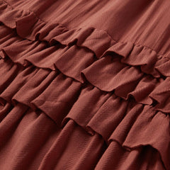 Cinnamon Herringbone Dress Brown | Women Stetson Midi