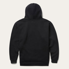 Classic Crest Hooded Sweatshirt Black | Men Stetson Sweaters & Hoodies