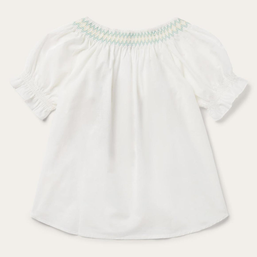 Cotton Voile Peasant Blouse White | Women Stetson Blouses