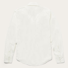 Cream Twill Shirt White | Men Stetson Modern Cut