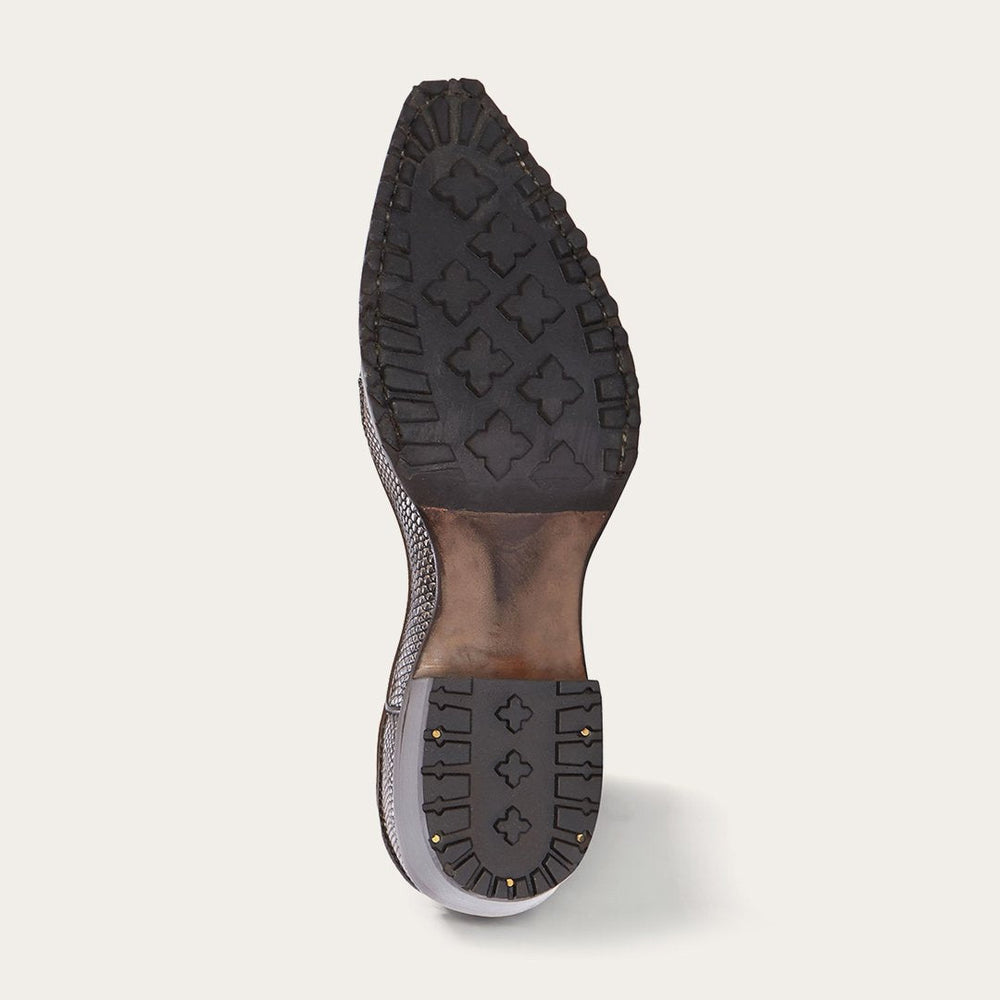 Dakota Brown Suede & Teju Cowboy Boot Brown | Women Stetson Western