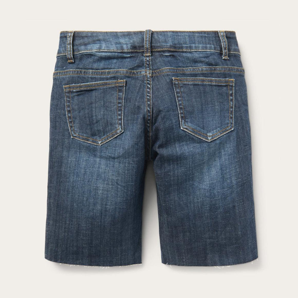 Dark Wash Denim Shorts Blue | Women Stetson Denim