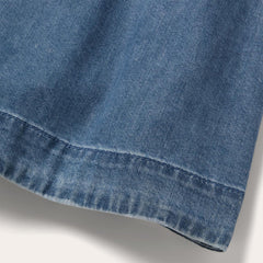 Denim Button Front Shirt Dress Blue | Women Stetson Mini