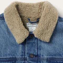 Denim Sherpa Jacket Blue | Men Stetson Jackets