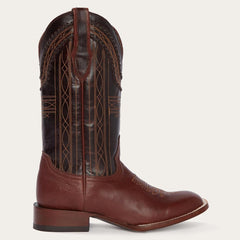 Denver Brown Goat Hand Stitched Cowboy Boot Brown | Men Stetson Western