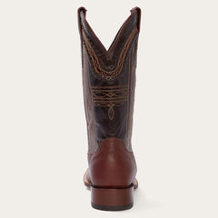 Denver Brown Goat Hand Stitched Cowboy Boot Brown | Men Stetson Western