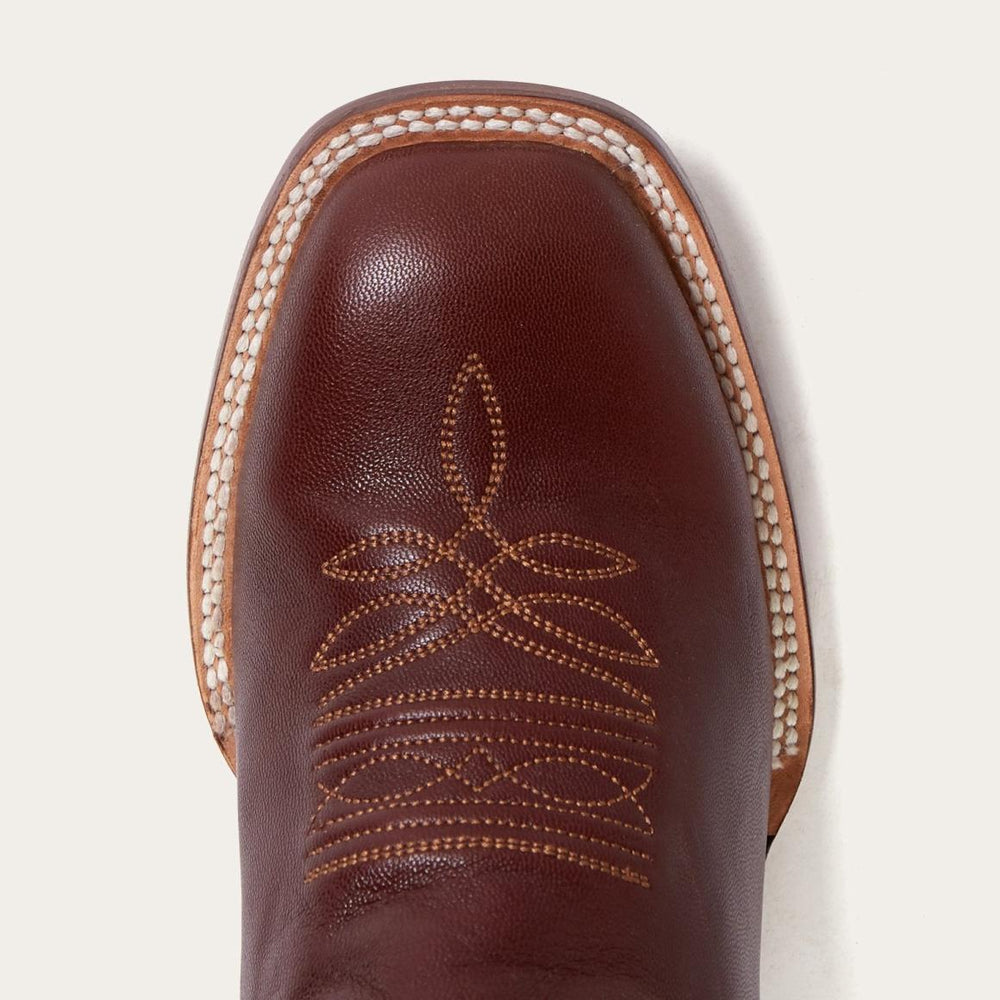 Denver Brown Goat Hand Stitched Cowboy Boot Brown | Men Stetson Western