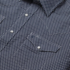 Diamond Geo Western Shirt Blue | Men Stetson Classic Cut