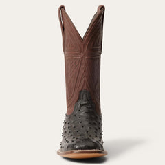Dillon Ostrich Boots Black | Men Stetson Exotics