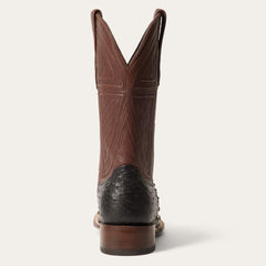 Dillon Ostrich Boots Black | Men Stetson Exotics