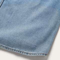 Embroidered Denim Shirt Dress Blue | Women Stetson Mini