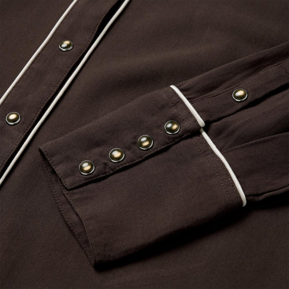 Embroidered Western Shirt Brown | Women Stetson Western Shirts