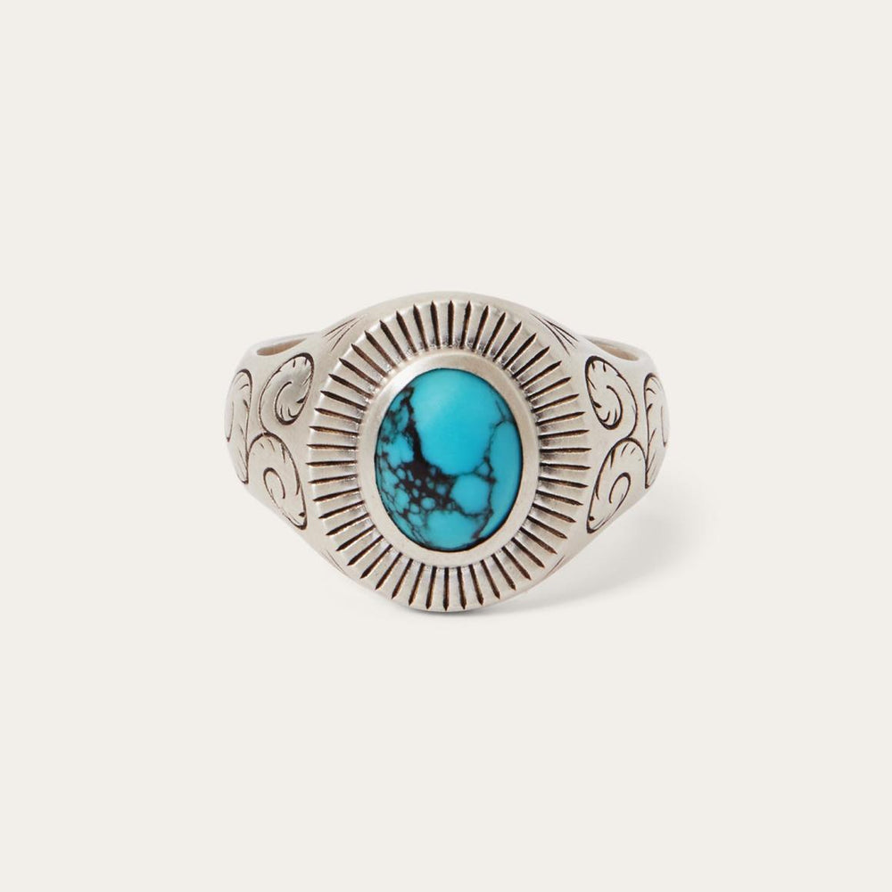Filigree Ring With Turquoise | Men/Women Stetson Jewelry
