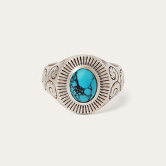 Filigree Ring With Turquoise | Men/Women Stetson Jewelry