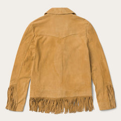 Fringe Suede Jacket Tan | Women Stetson Fringe Jackets