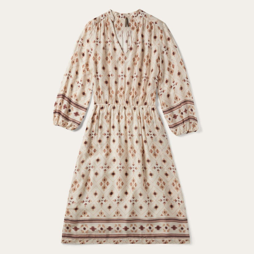 Gaucho Herringbone Dress White | Women Stetson Midi