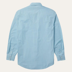 Geo Western Shirt Blue | Men Stetson Western Shirts