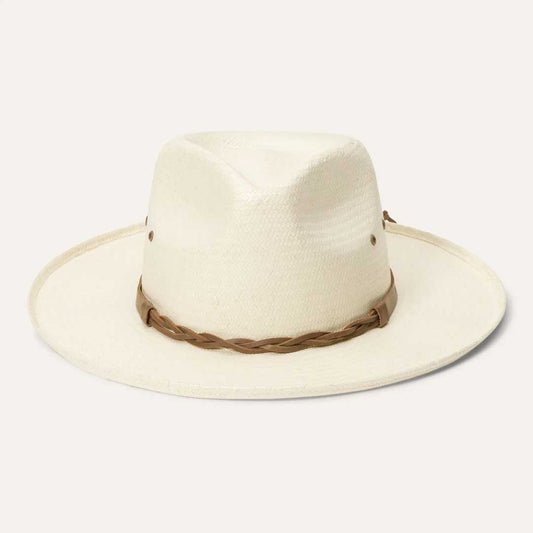 Helena Straw Fedora Natural | Men/Women Stetson Fedora