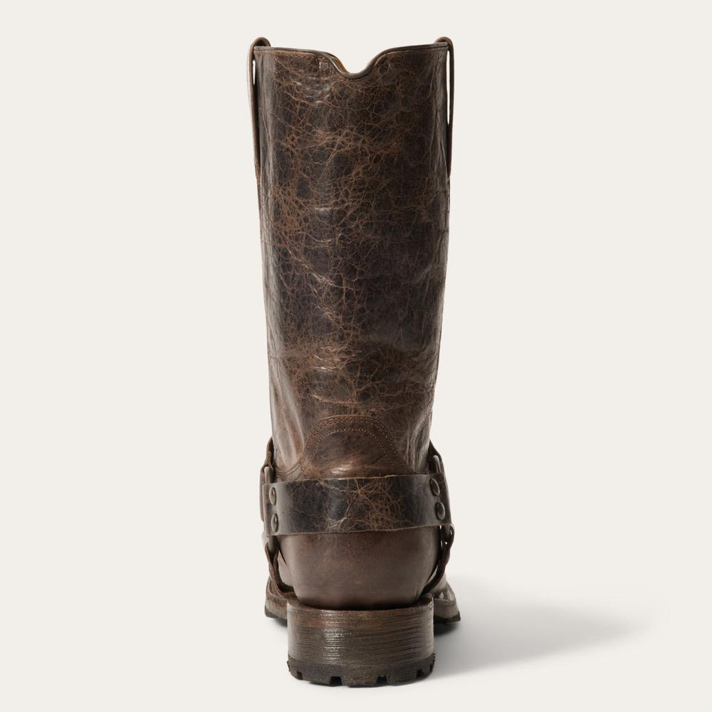 Heritage Harness Boots Waxed Dark Brown | Men Stetson Western