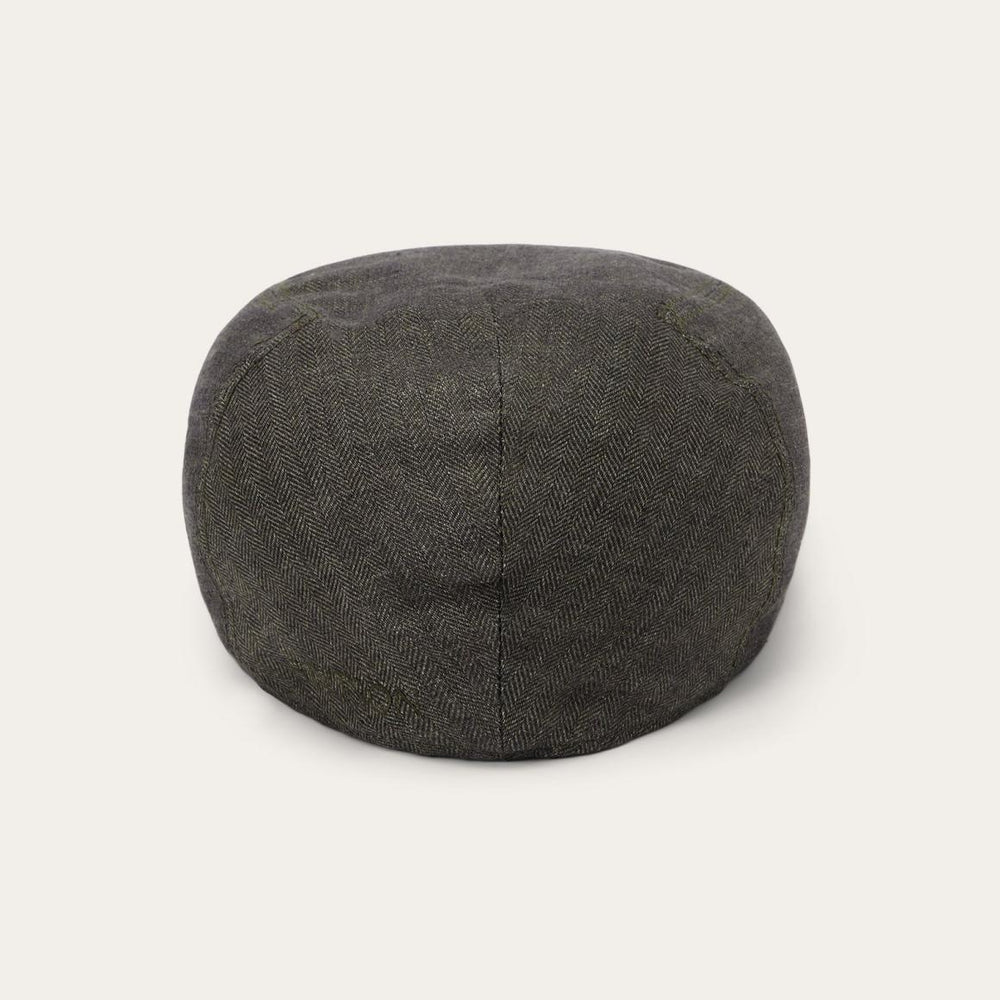 Herringbone Linen Ivy Cap Olive Herringbone | Men/Women Stetson Caps & Truckers