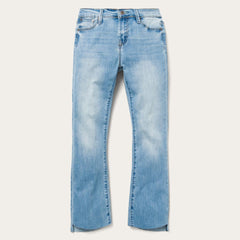 High Waist Flare Crop Jean Blue | Women Stetson Denim