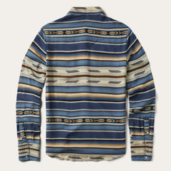 Indigo Serape Print Shirt Blue | Women Stetson Western Shirts
