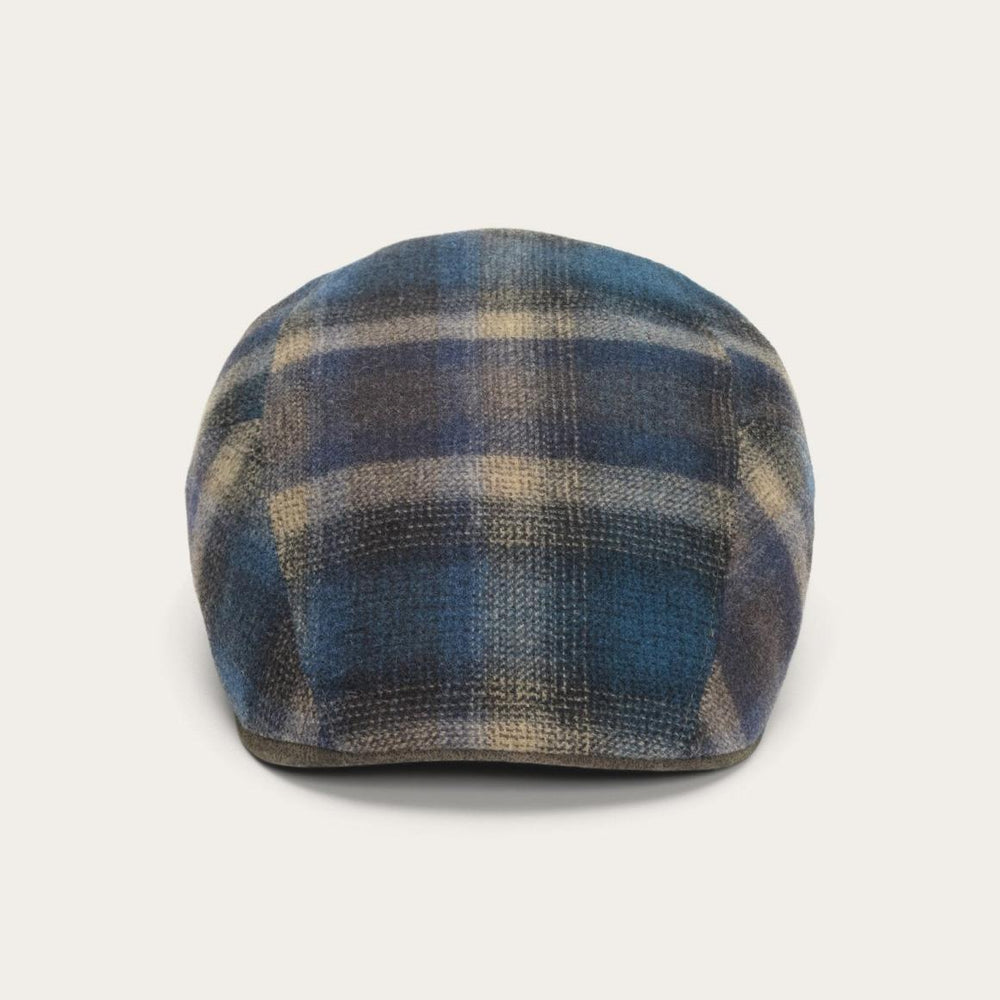 Ivy Virgin Wool Cap Blue Beige Check | Men/Women Stetson Caps & Truckers