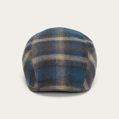 Ivy Virgin Wool Cap Blue Beige Check | Men/Women Stetson Caps & Truckers