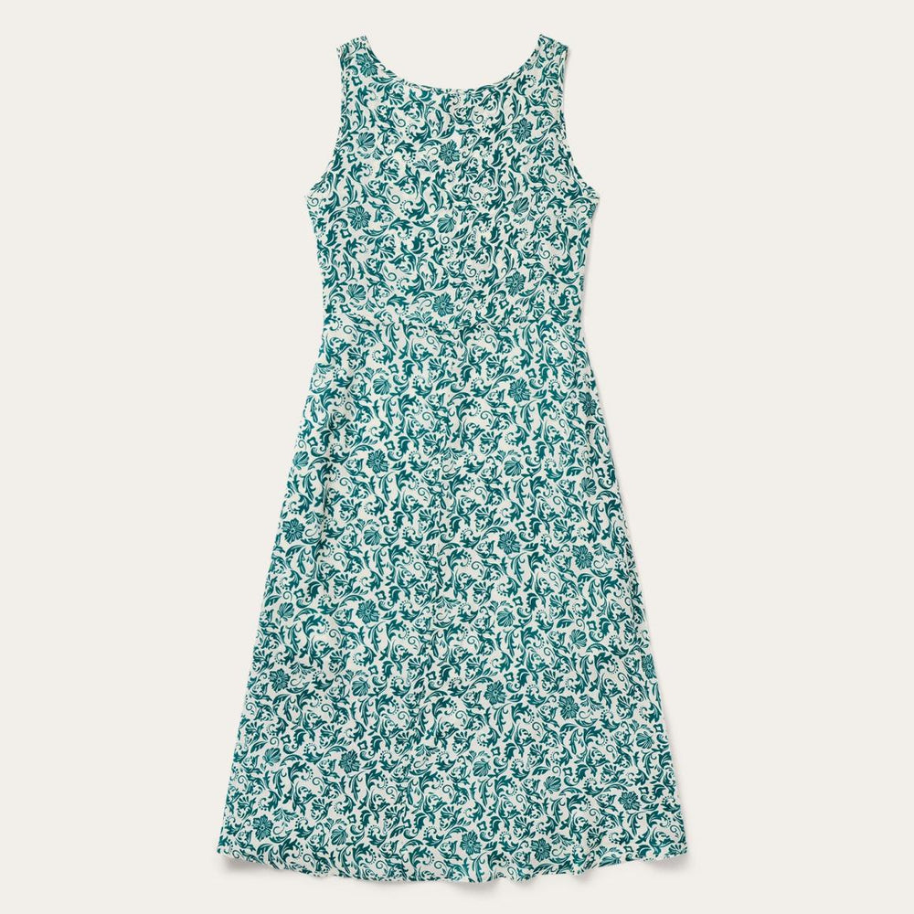 Jade Floral Print Sleeveless Dress Green | Women Stetson Midi