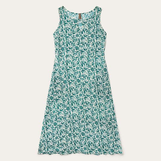 Jade Floral Print Sleeveless Dress Green | Women Stetson Midi